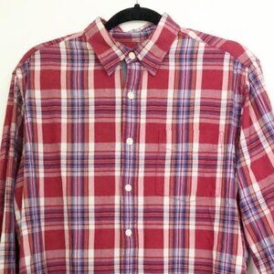 CLUB ROOM Men’s Plaid Long Sleeve Cotton Flannel Shirt